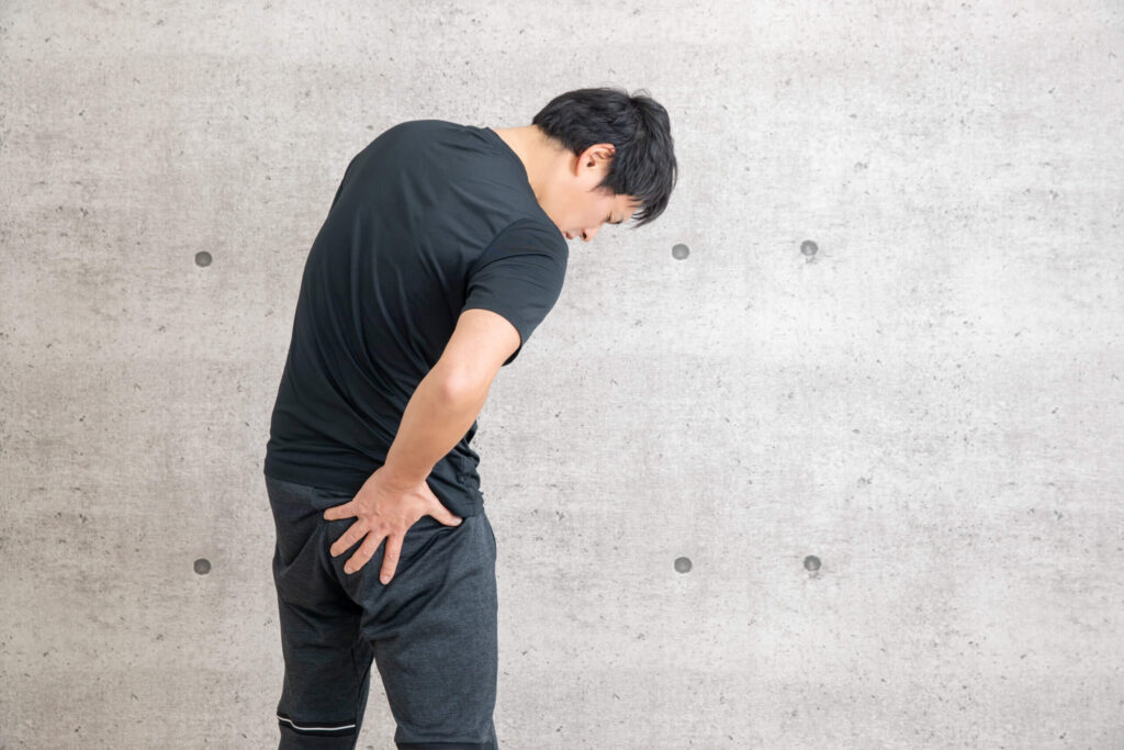 Man with Buttock pain